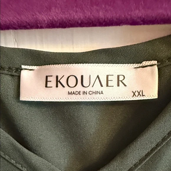 Ekouaer Women’s Cover Up Short Sleeve Beach Wear - Picture 2 of 5